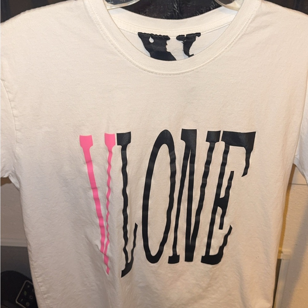 VLONE White Tee with Black Accents